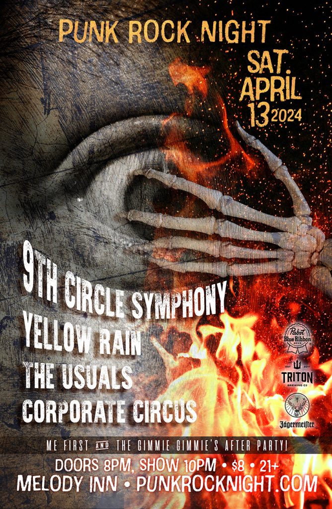 PUNK ROCK NIGHT w/ 9TH CIRCLE SYMPHONY, YELLOW RAIN(Bloomington), THE USUALS(Illinois) and CORPORATE CIRCUS @ Melody Inn | Indianapolis | Indiana | United States