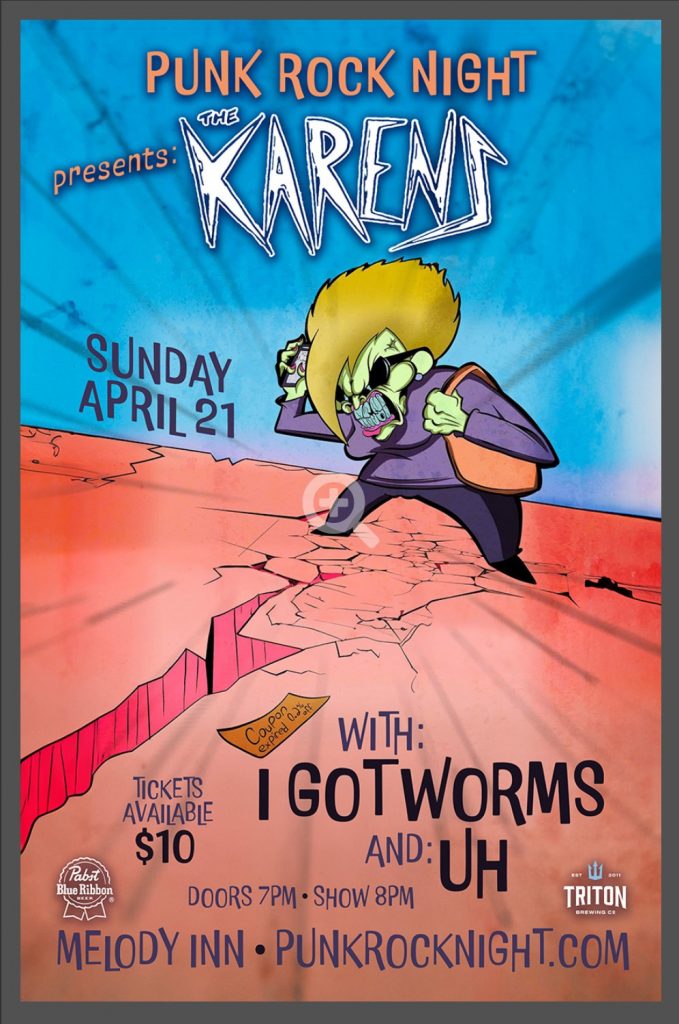 A Special Sunday PUNK ROCK NIGHT w/ THE KARENS(Pittsburgh) and guests I GOT WORMS and UH @ Melody Inn | Indianapolis | Indiana | United States