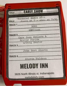 JOHN SHEETS-O-RAMA featuring DOUG HENTHORN, CARA JEAN WAHLERS & GROVER PARIDO w/ DOUG SAUTER, JOHN SCOT SHEETS and STEVEN FELDMAN @ Melody Inn | Indianapolis | Indiana | United States
