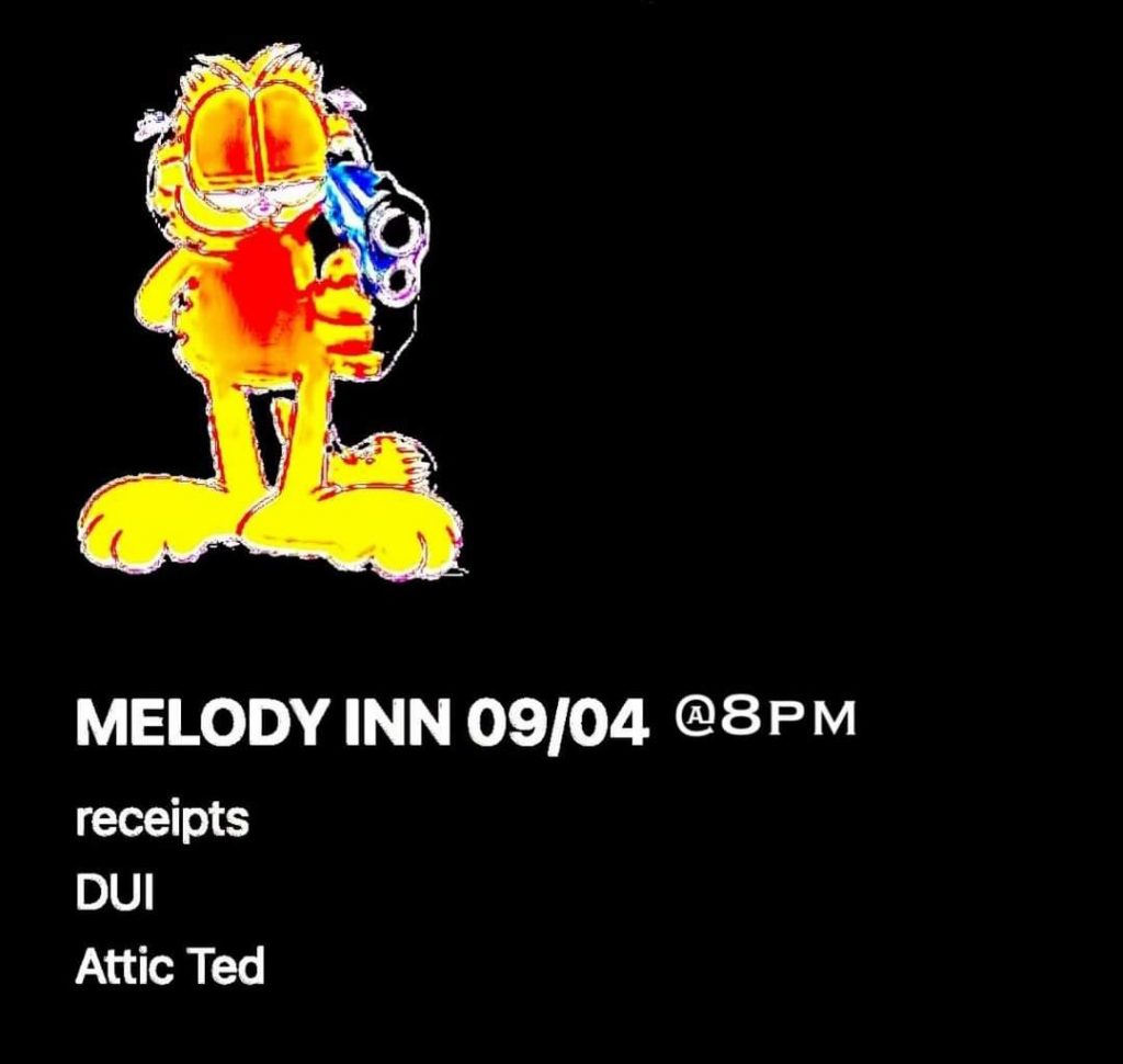 THE RECEIPTS, ATTIC TED(Texas), DUI @ Melody Inn | Indianapolis | Indiana | United States