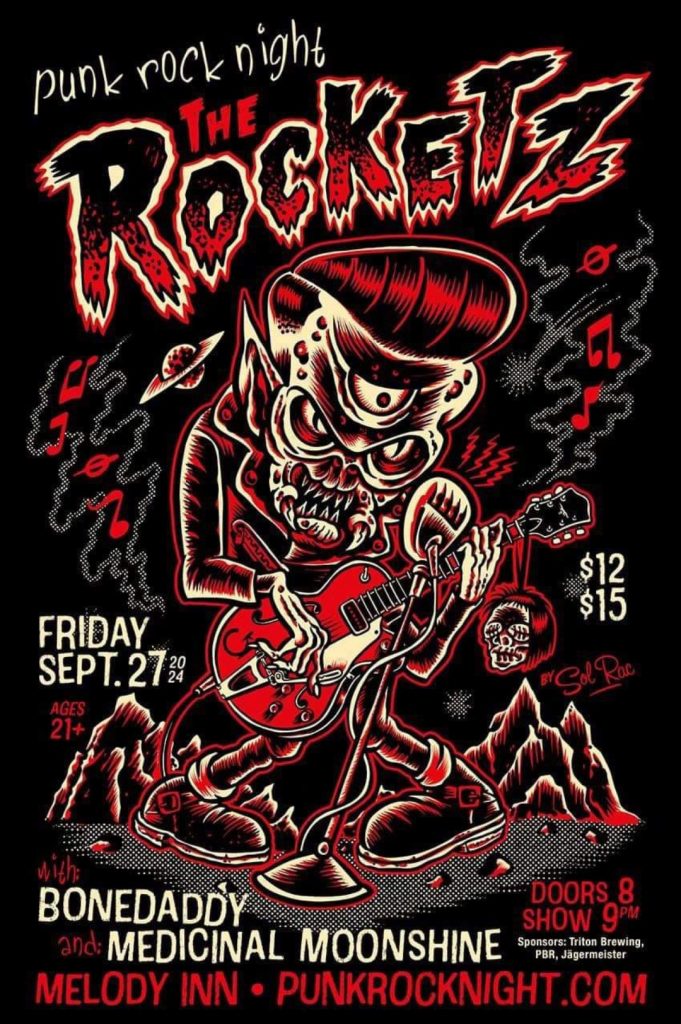 A Special Friday PUNK ROCK NIGHT Event...THE ROCKETZ w/ BONE DADDY and MEDICINAL MOONSHINE @ Melody Inn | Indianapolis | Indiana | United States