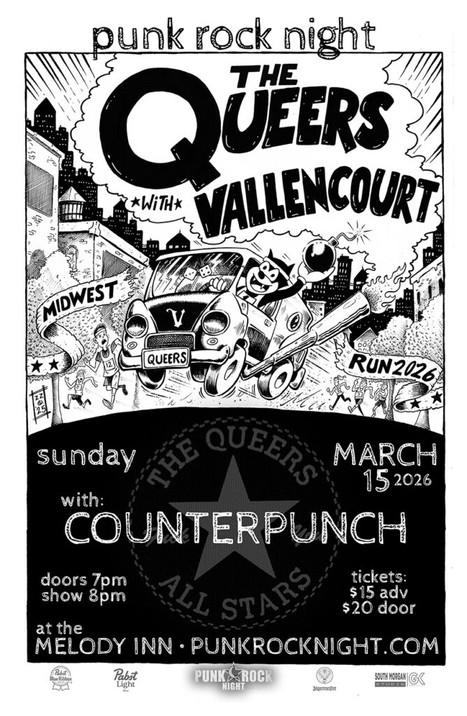 PUNK ROCK NIGHT welcomes back THE QUEERS w/ VALLENCOURT and COUNTERPUNCH @ Melody Inn | Indianapolis | Indiana | United States