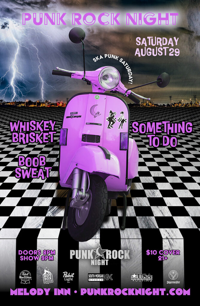 PUNK ROCK NIGHT w/ SOMETHING TO DO(Milwaukee), WHISKEY BRISKET(OH) and BOOB SWEAT(Grand Rapids) @ Melody Inn | Indianapolis | Indiana | United States