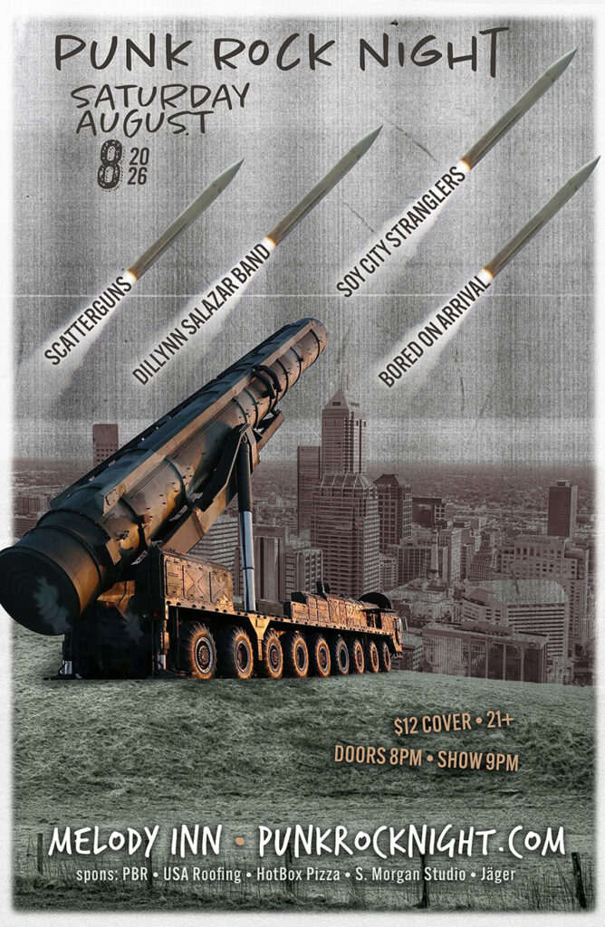 PUNK ROCK NIGHT w/ SOY CITY STRANGLERS(IL), SCATTERGUNS(MO), DILLYNN SALAZAR and BOARD ON ARRIVAL(Nashville) @ Melody Inn | Indianapolis | Indiana | United States