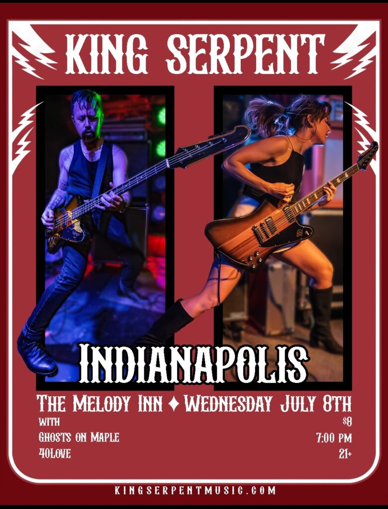 40-LOVE, KING SERPENT(Columbus, OH), GHOSTS ON MAPLE @ Melody Inn | Indianapolis | Indiana | United States